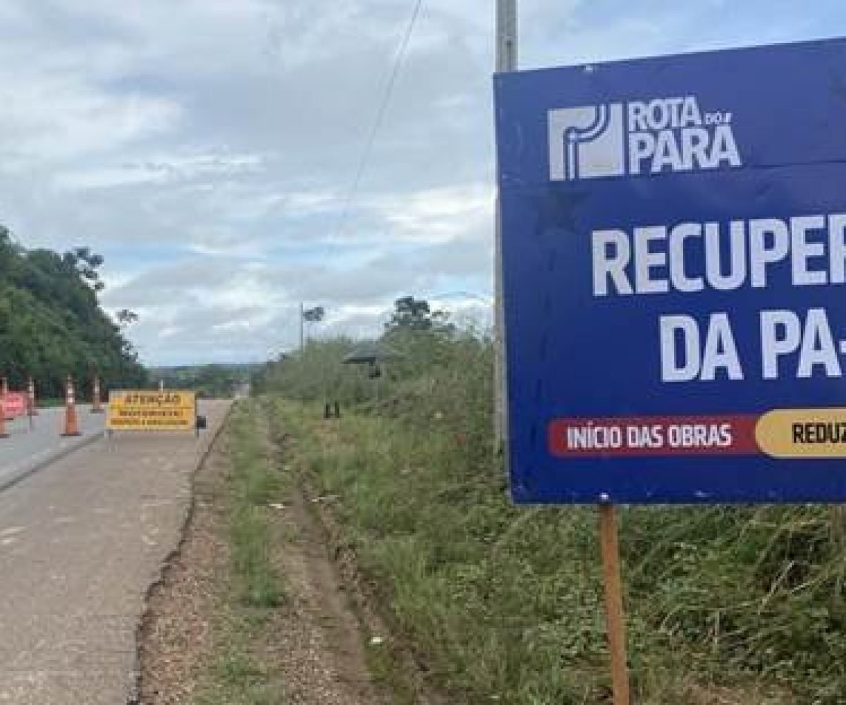 Obras de recuperação na Pa-150 avançam para modernizar logística no Pará