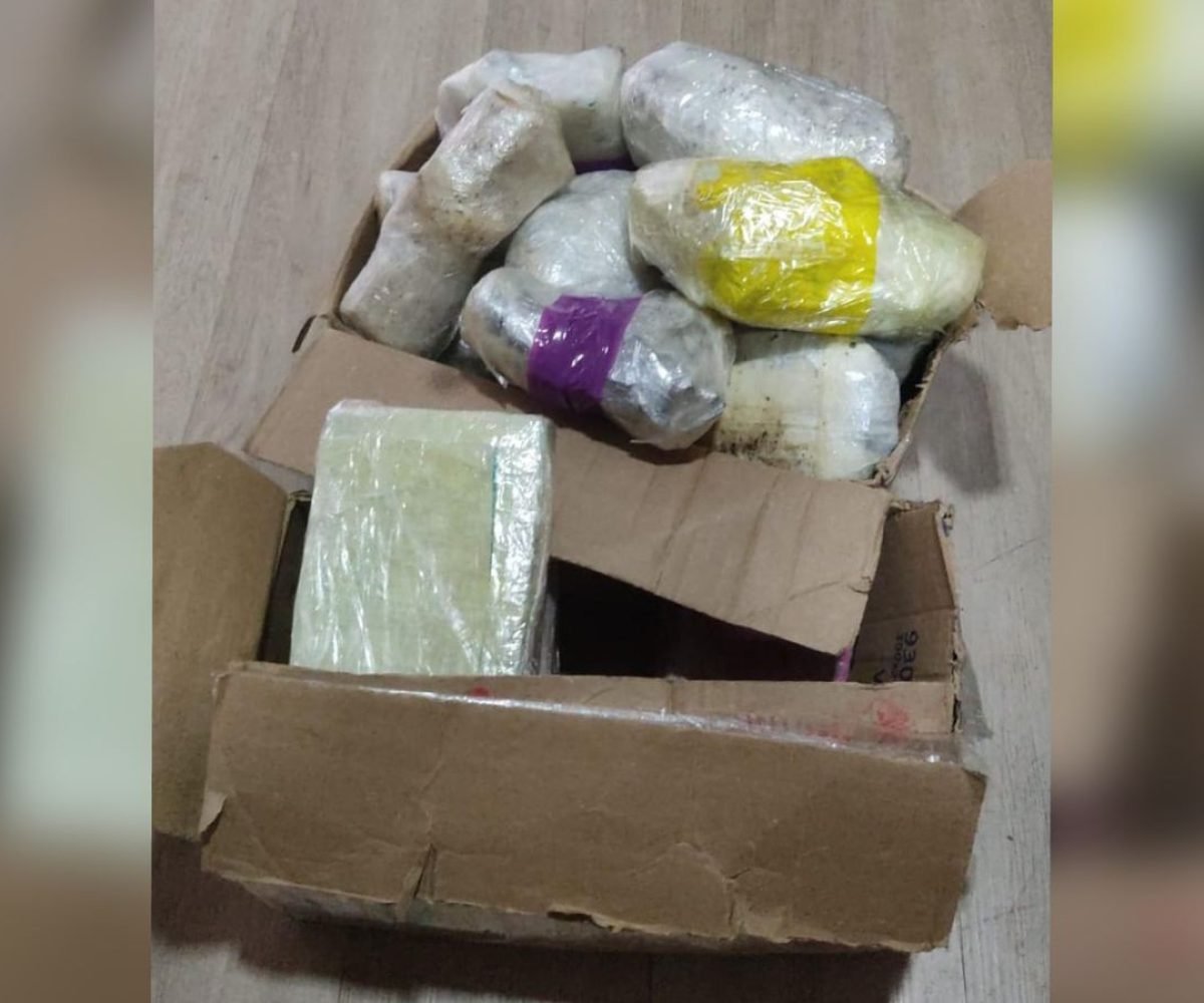 kg de drogas escondidas em freezer de bar de embarcação Polícia Militar/Divulgação