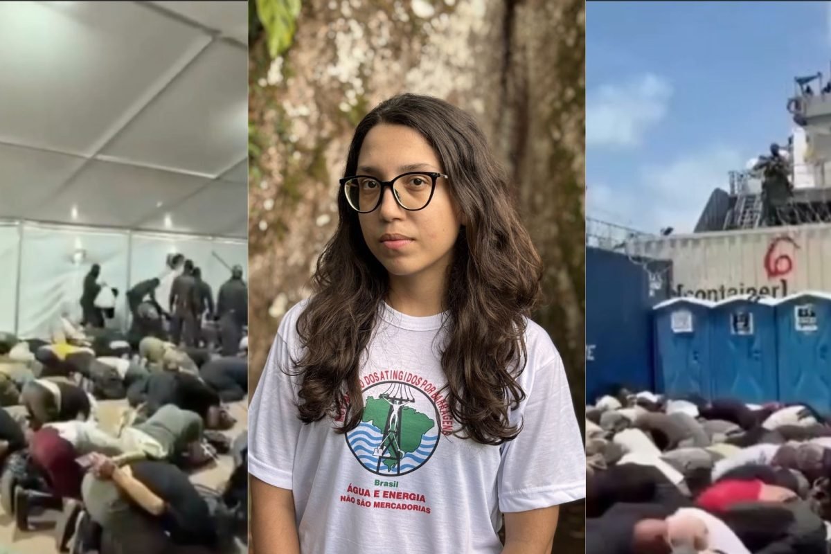 forças militares de Israel, em águas internacionais, na segunda-feira (18). Segu