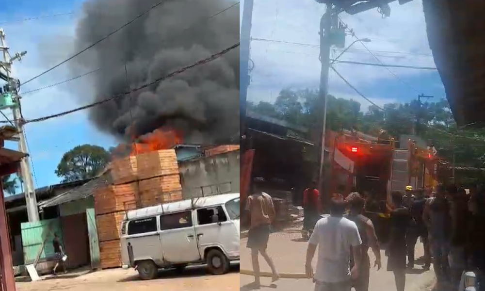 volta das 11h nos fundos do estabelecimento comercial e se espalharam rapidament