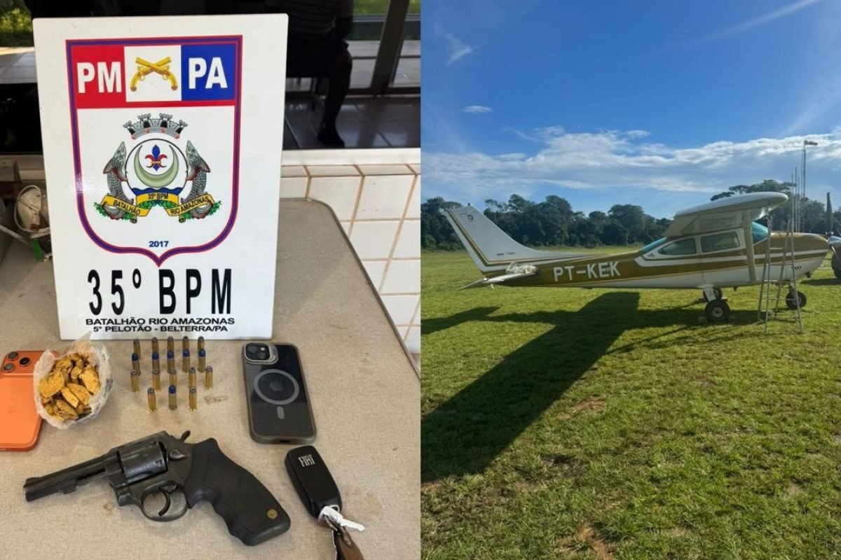 Material apreendido pela PM em Belterra Polícia Militar/Divulgação