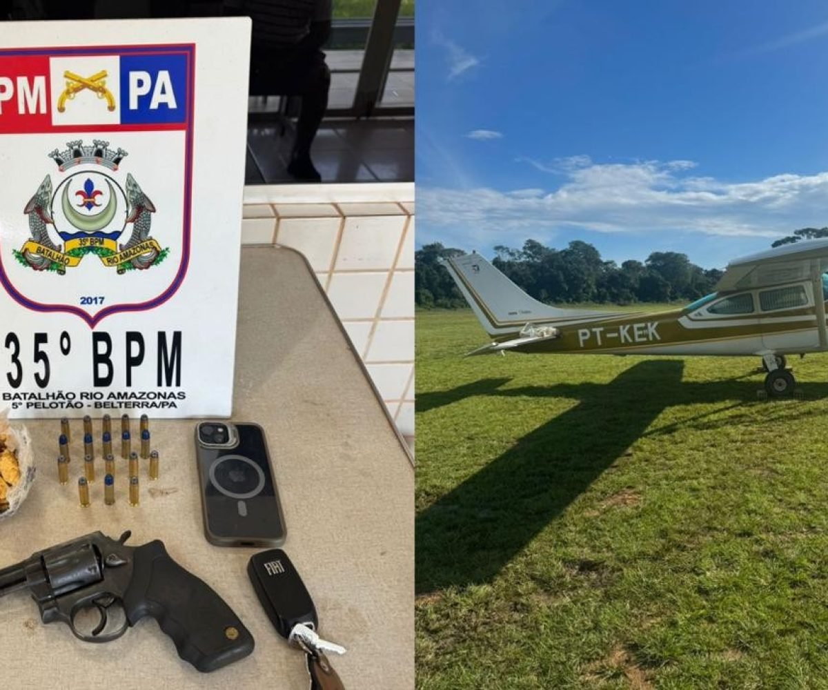Material apreendido pela PM em Belterra Polícia Militar/Divulgação