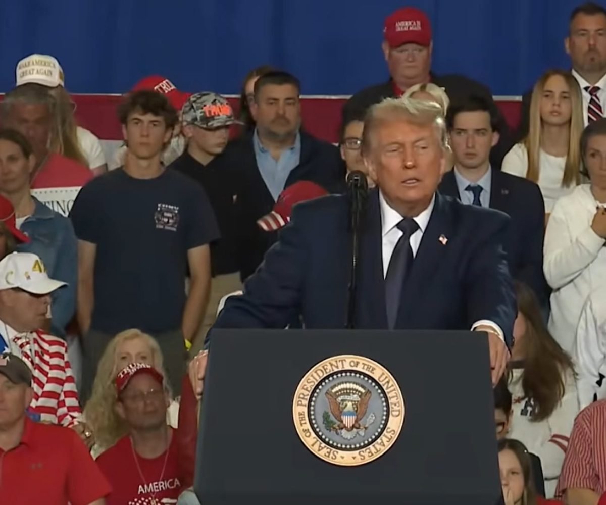 Na imagem, Donald Trump (Partido Republicano), presidente dos Estados Unidos