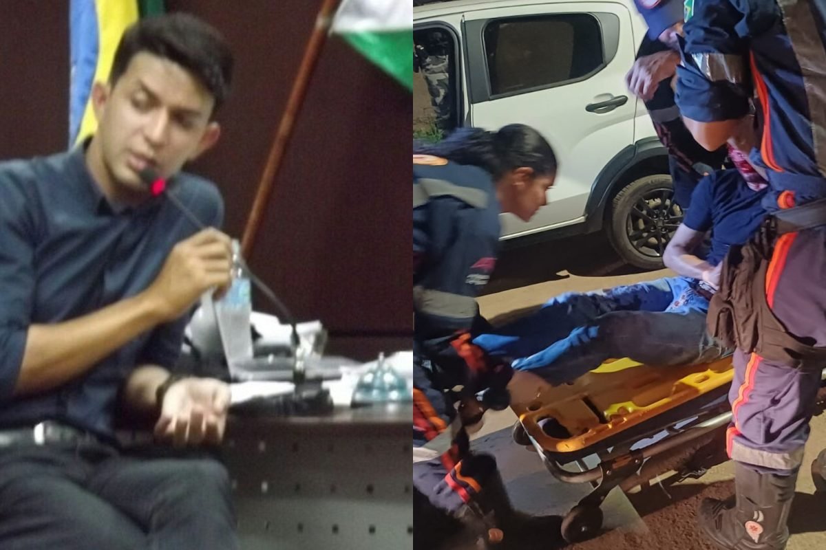 dois disparos e não resistiu aos ferimentos. Ele morreu no local. Um vídeo grava
