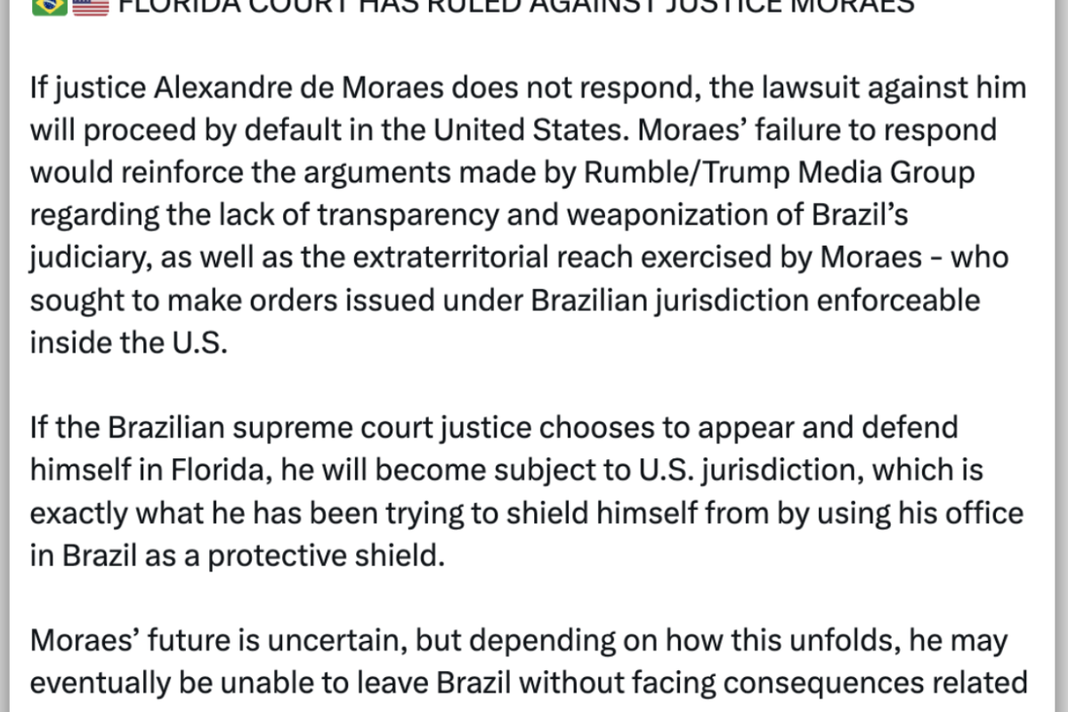 e-mail em ação judicial movida nos Estados Unidos. A Trump Media é proprietária