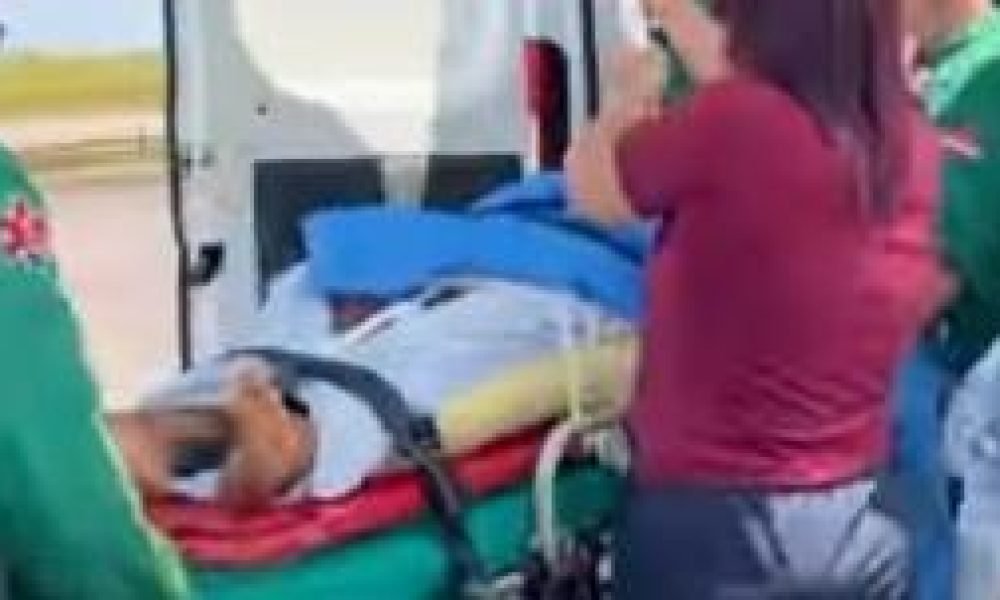 um serviço médico e encaminhado ao hospital. Até o momento, não há informações s