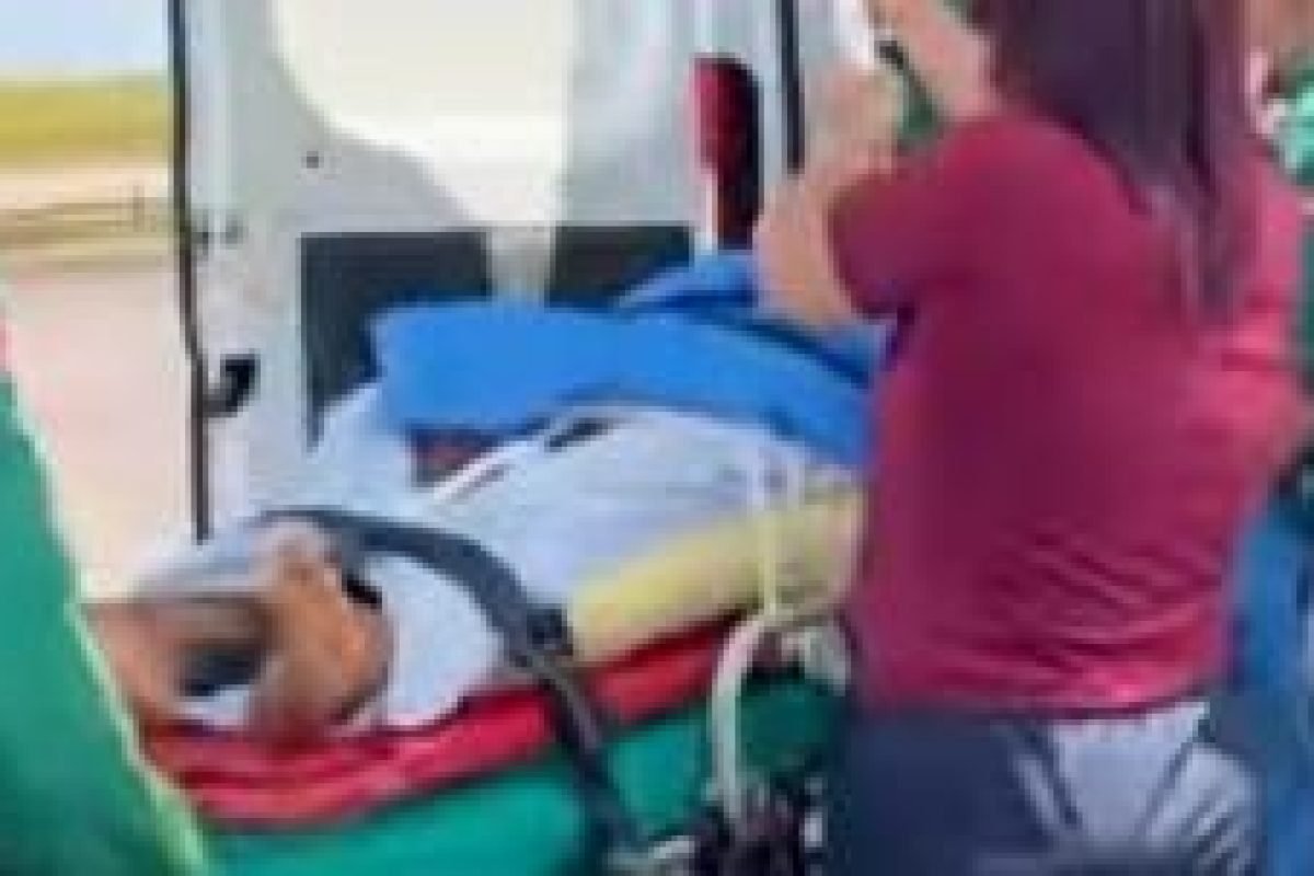 um serviço médico e encaminhado ao hospital. Até o momento, não há informações s