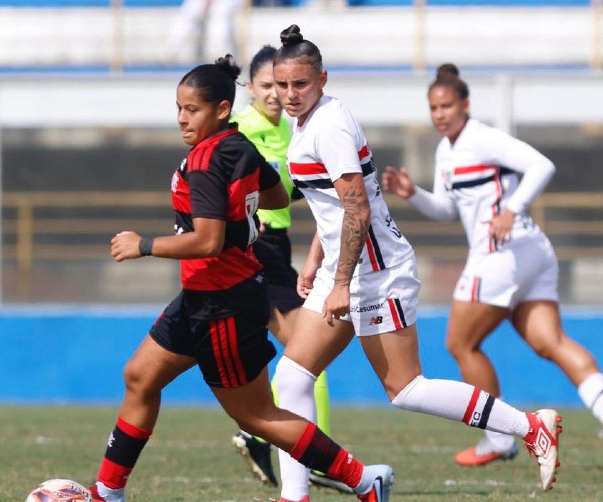 Flamengo derrota São Paulo e larga na frente na final do Brasileiro Feminino sub-20