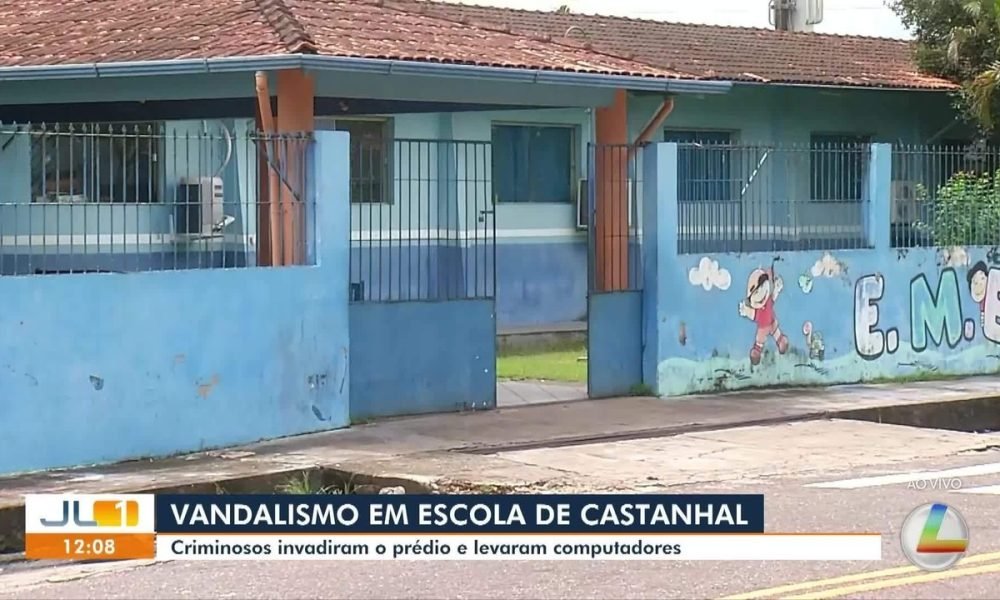 Criminosos invadem escola em Castanhal e roubam equipamentos