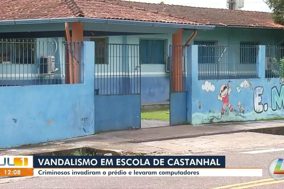 Criminosos invadem escola em Castanhal e roubam equipamentos