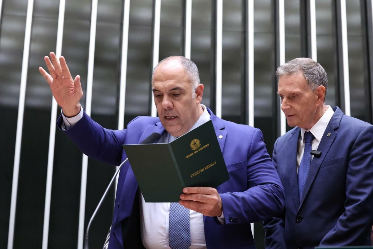 Luciano Vieira (PSDB), afastado do cargo, na Câmara dos Deputados em Brasília. E