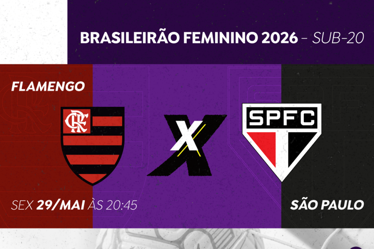 Brasileirão Feminino Sub-20 define título entre Flamengo e São Paulo nesta sexta-feira