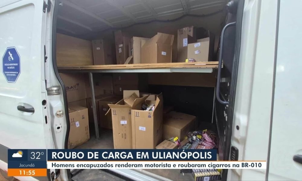 Criminosos roubam caminhão com carga de cigarros na BR-010, em Ulianópolis
