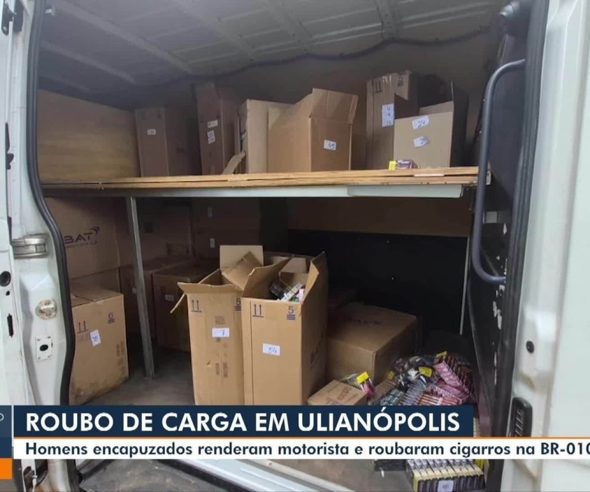 Criminosos roubam caminhão com carga de cigarros na BR-010, em Ulianópolis