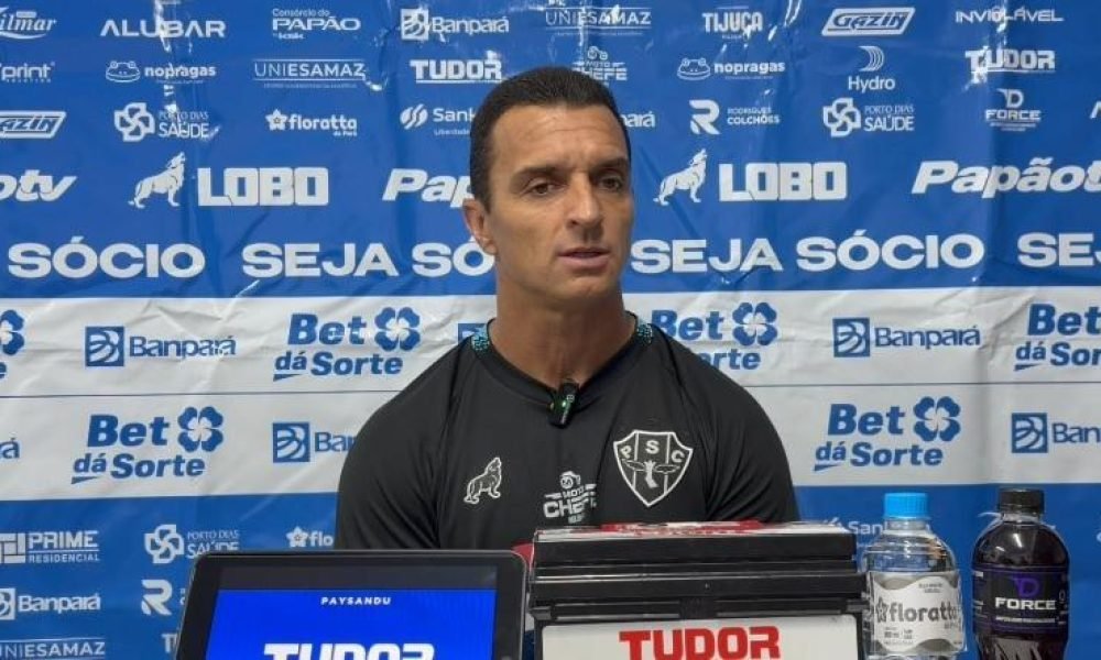 2 a 1 para o Figueirense, pela nona rodada da Série C, o técnico do Paysandu, Jú