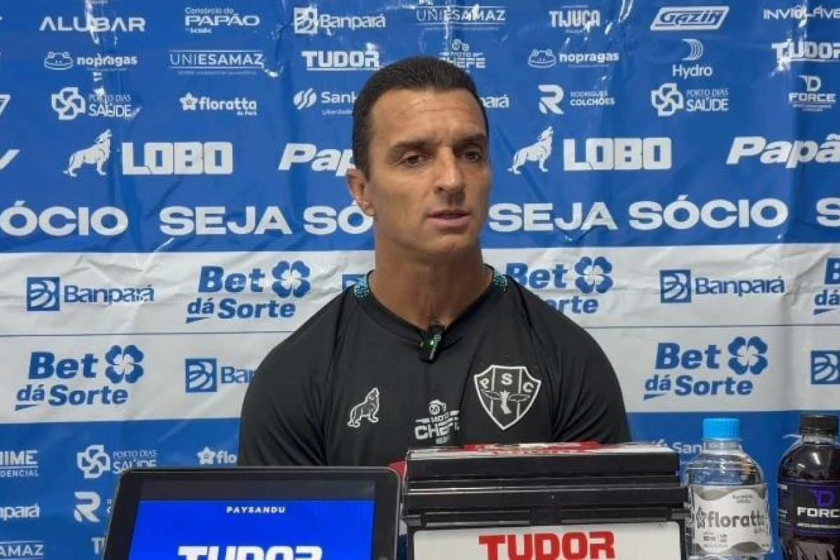 2 a 1 para o Figueirense, pela nona rodada da Série C, o técnico do Paysandu, Jú