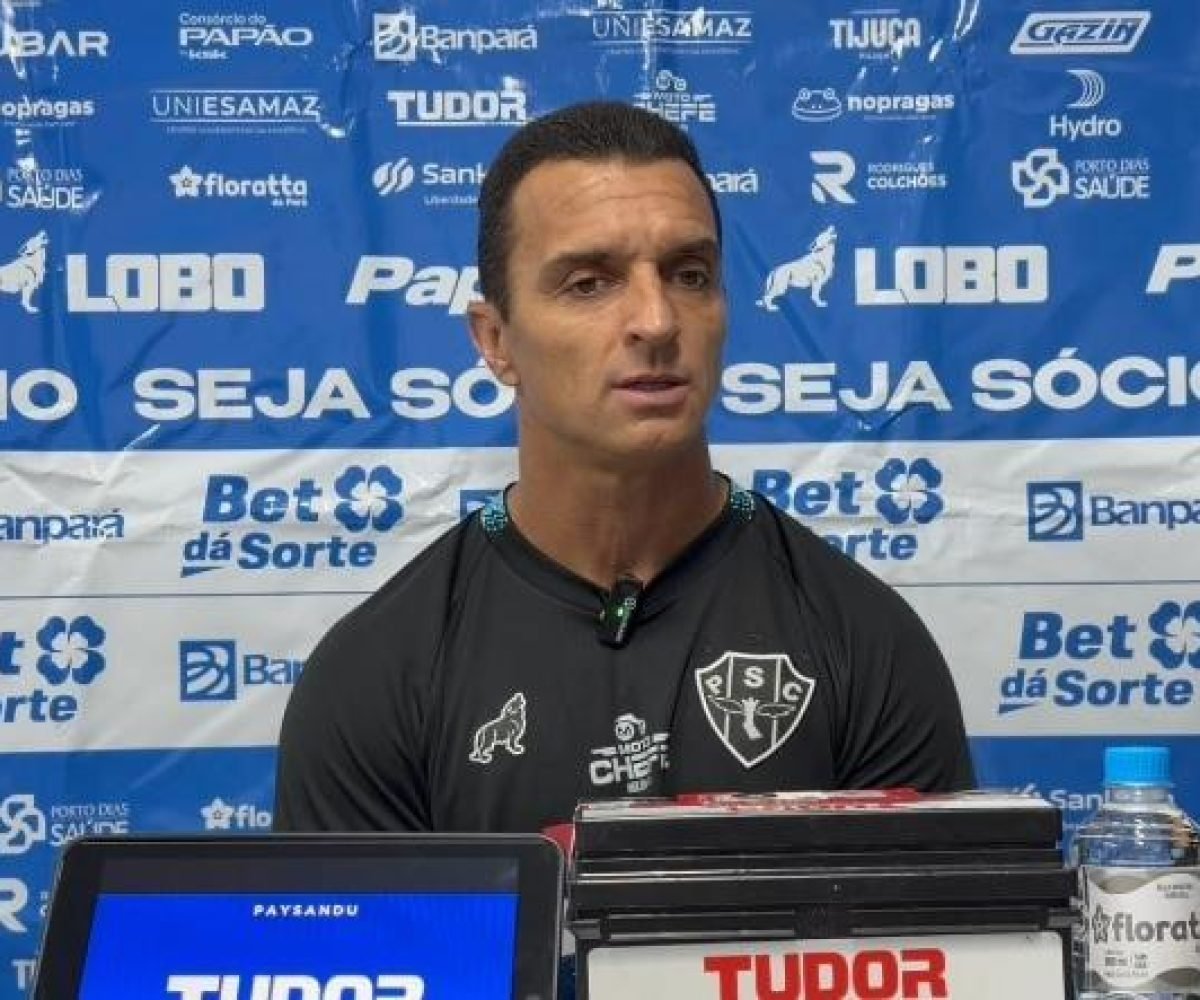 2 a 1 para o Figueirense, pela nona rodada da Série C, o técnico do Paysandu, Jú