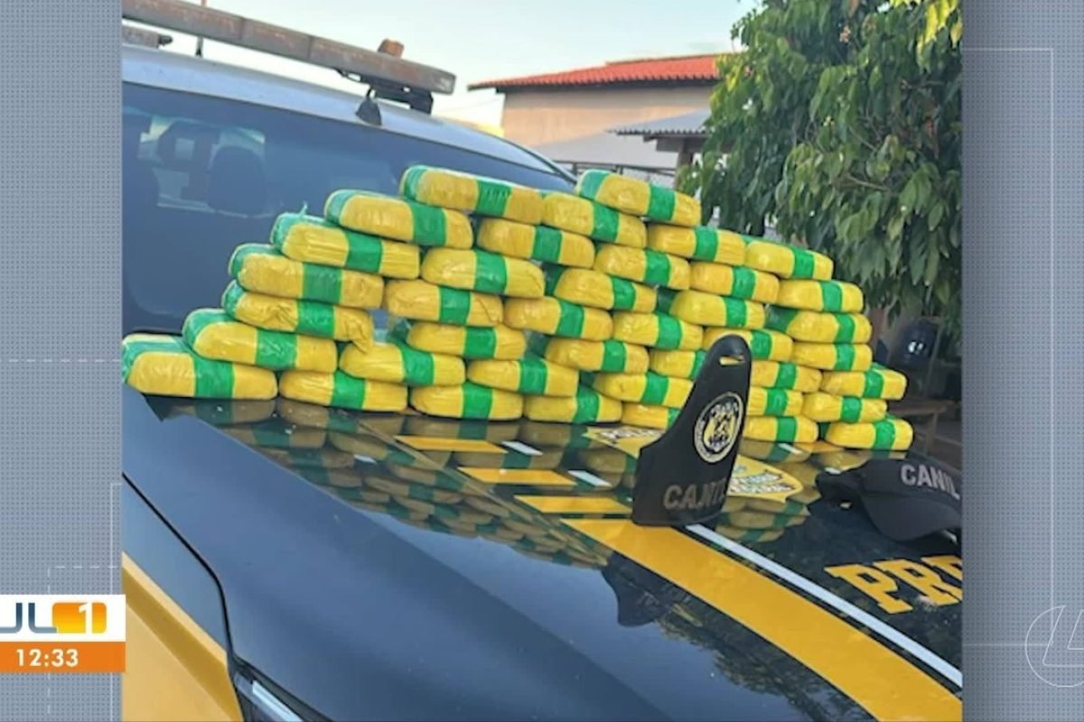 Mais de 40 kg de cocaína são apreendidos pela PRF em Marabá, no Pará
