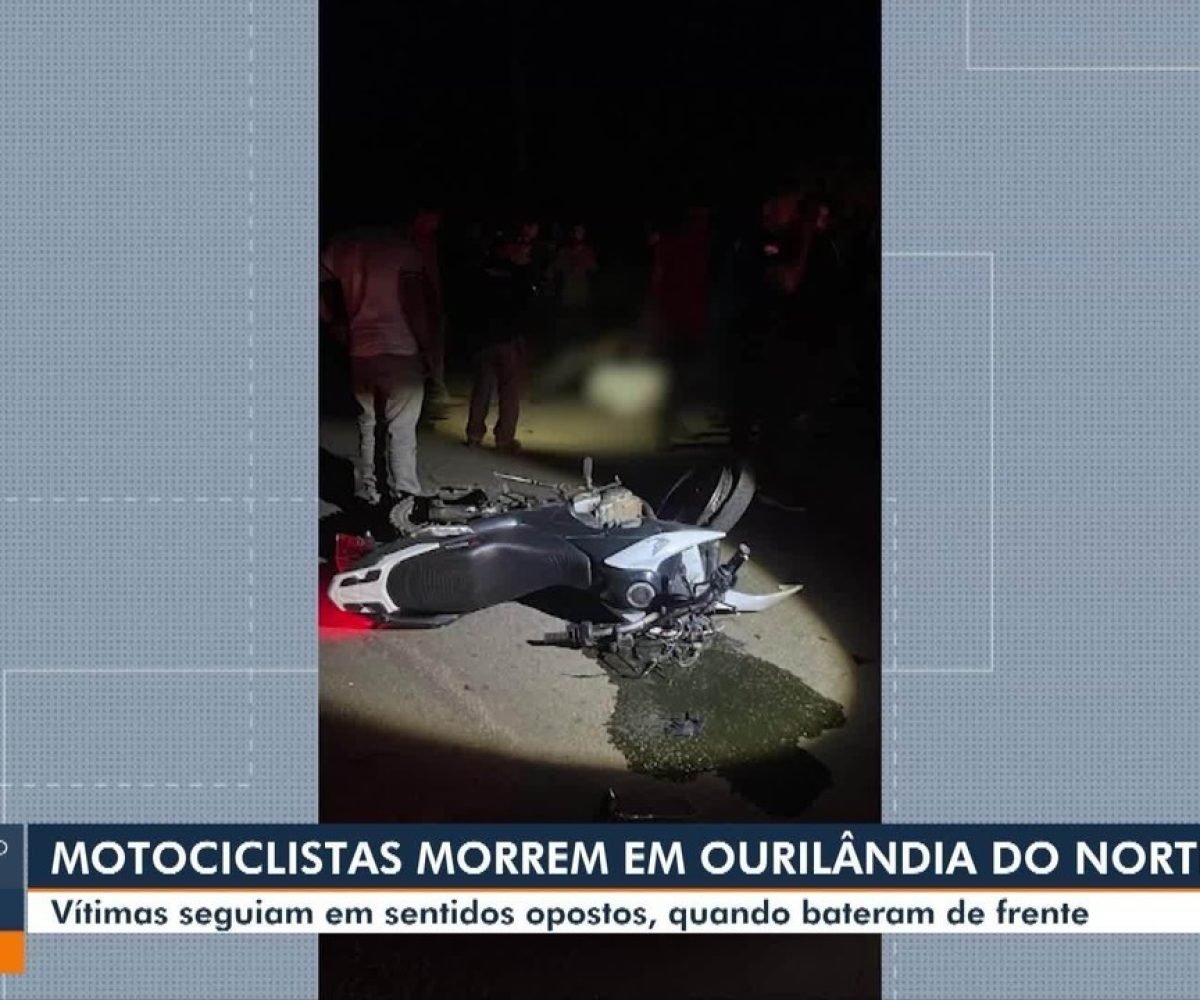Dois motociclistas morrem após colisão frontal em Ourilândia do Norte, no PA