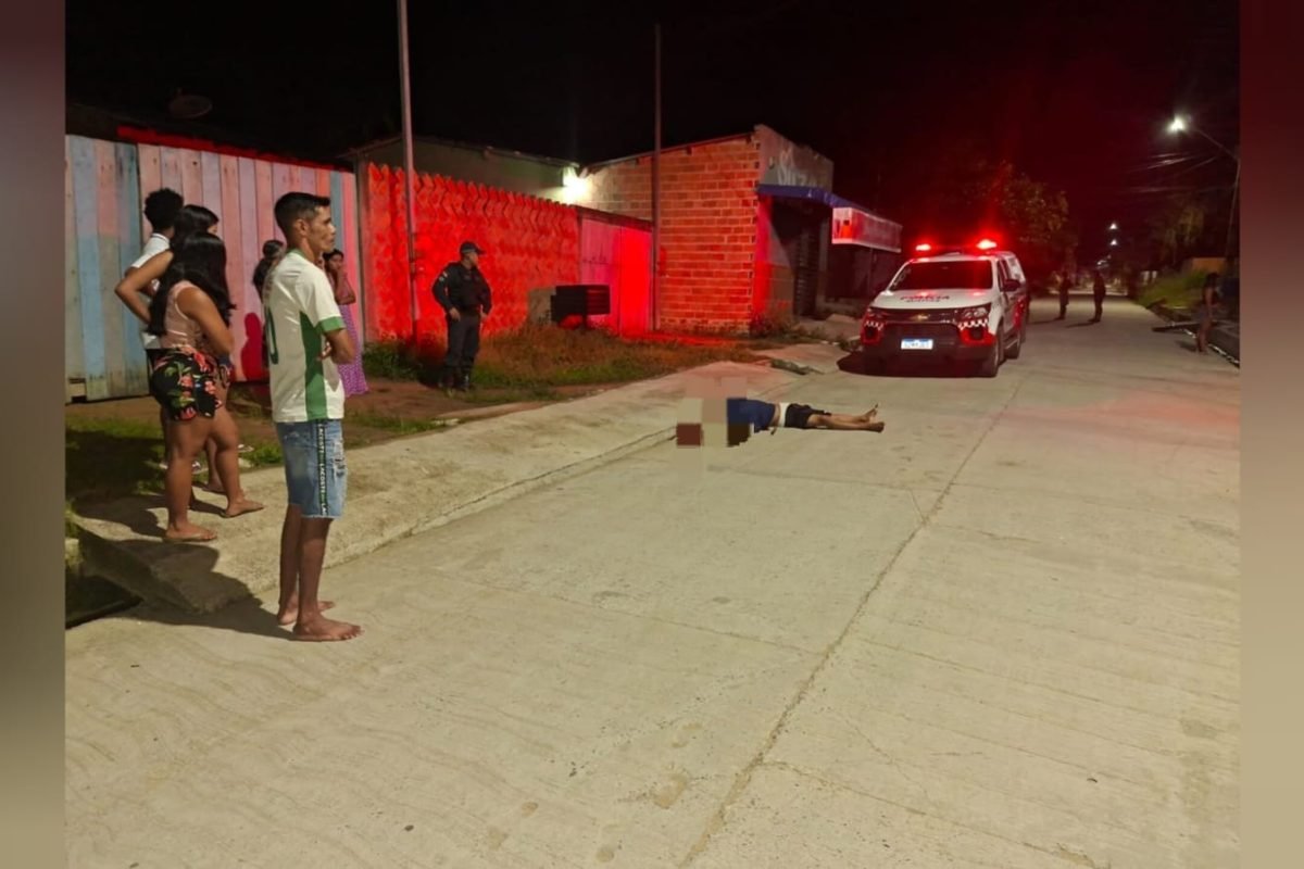 disparos na região do pescoço e tórax. Policia Militar Rodrigo Souza da Silva, 2