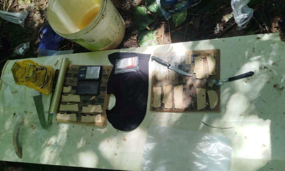 Polícia Militar desarticula laboratório de entorpecentes em área de mata de Icoaraci