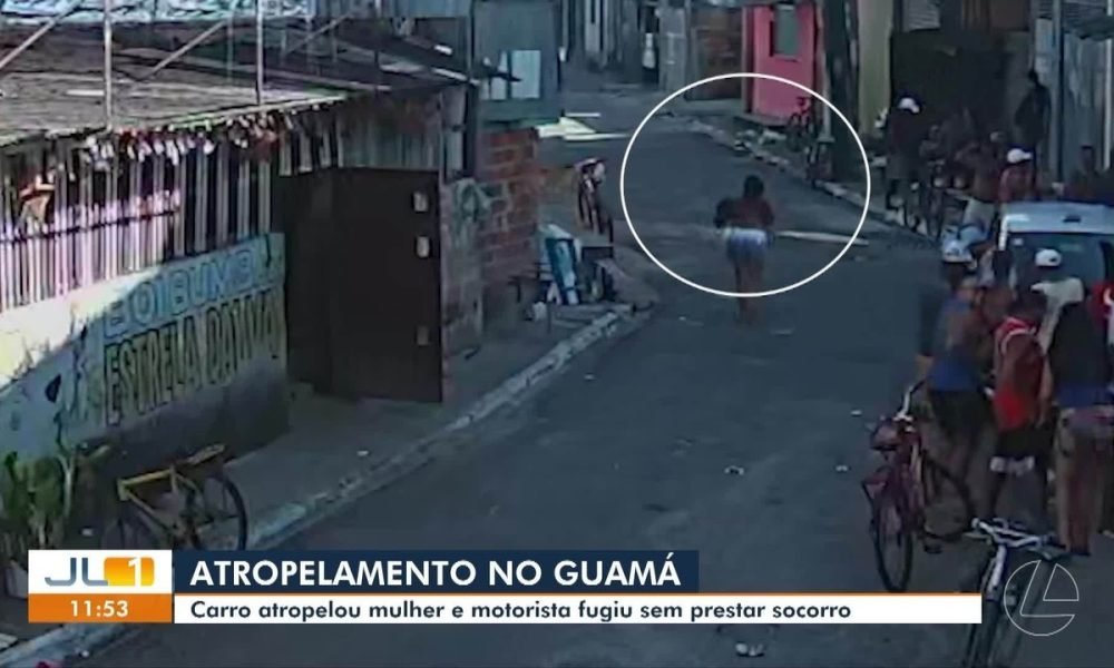 Mulher é atropelada e motorista foge sem prestar socorro, em Belém