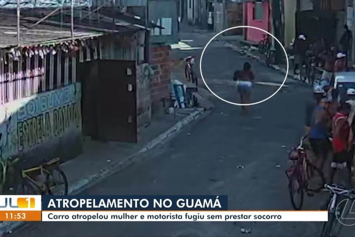 Mulher é atropelada e motorista foge sem prestar socorro, em Belém