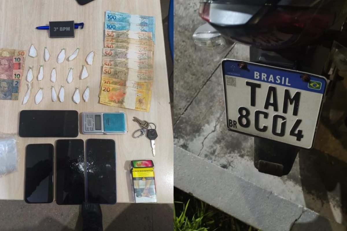 Material apreendido pela PM em Belterra Polícia Militar/Divulgação