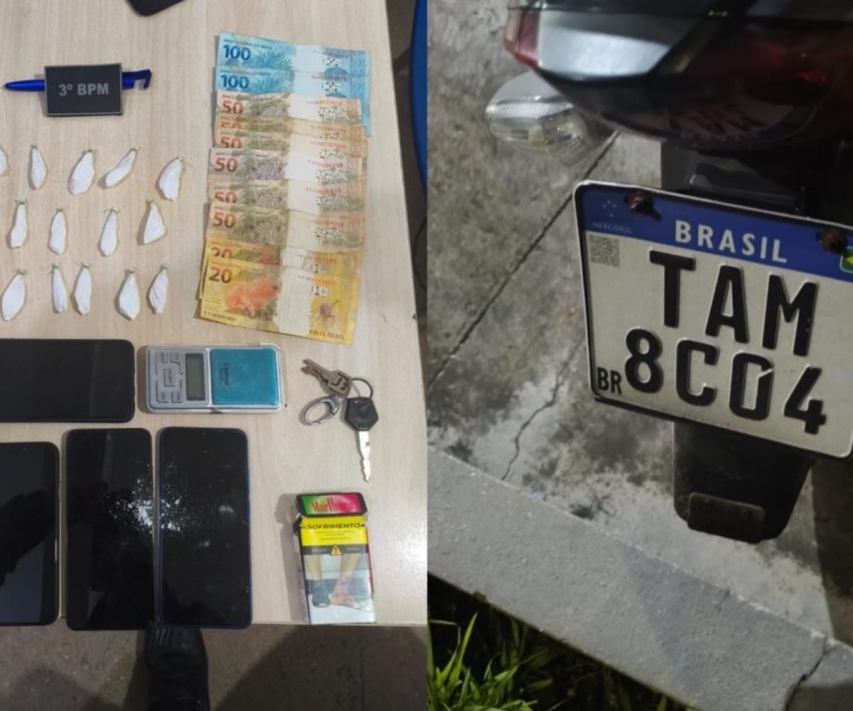Material apreendido pela PM em Belterra Polícia Militar/Divulgação