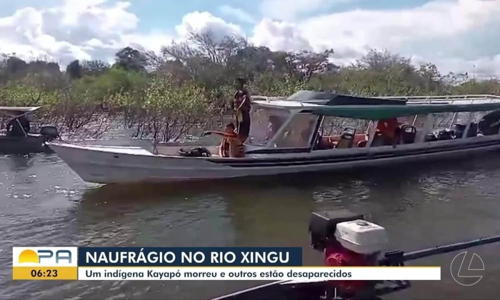 Indígena morre após naufrágio no rio Xingu em Altamira, no Pará
