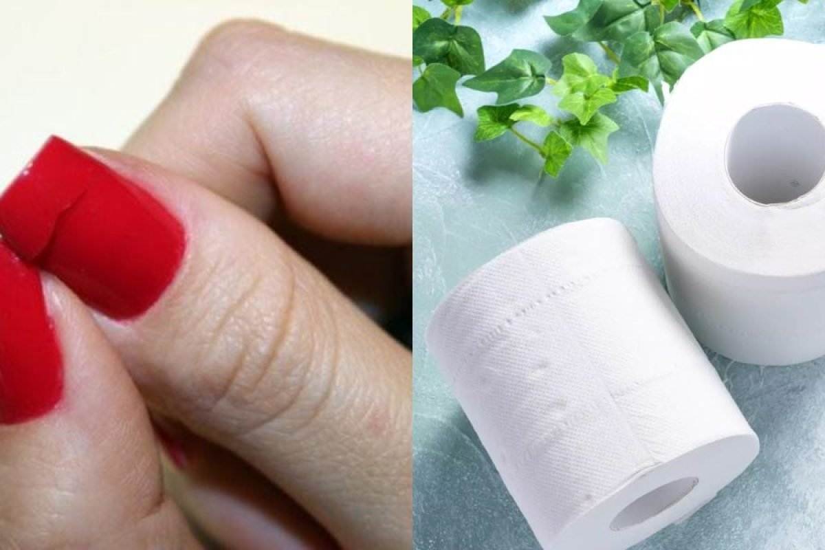 Unha quebrada: truque caseiro com papel higiênico evita cortes e alongamentos