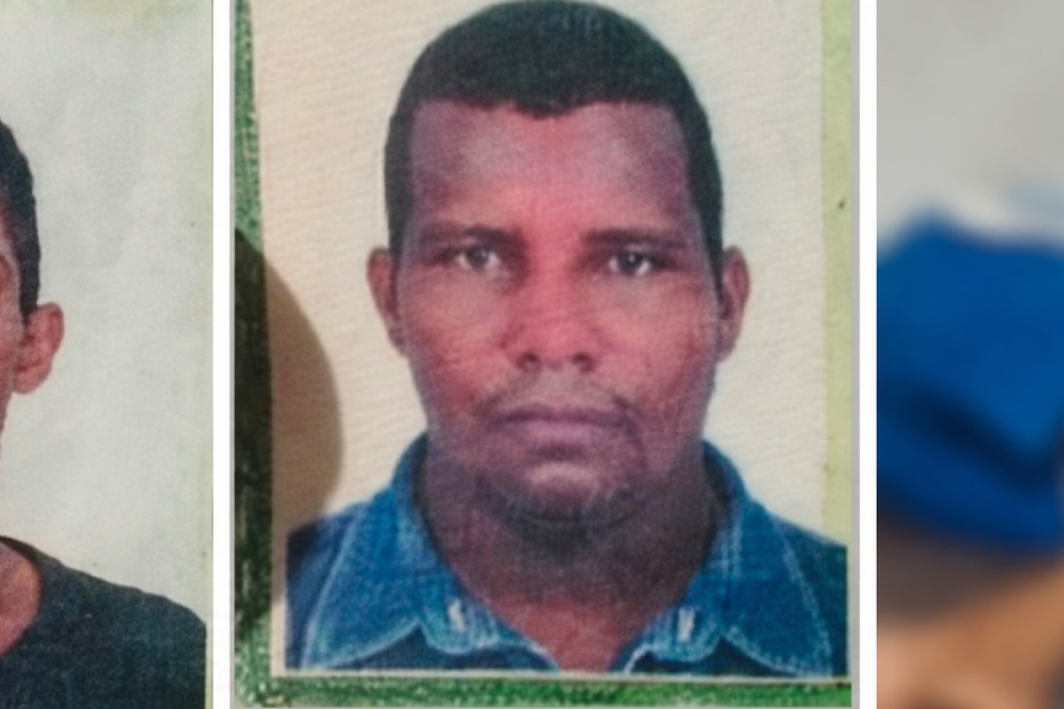 criminosos. No local também estavam a companheira de Marcus Vinícius e dois bebê