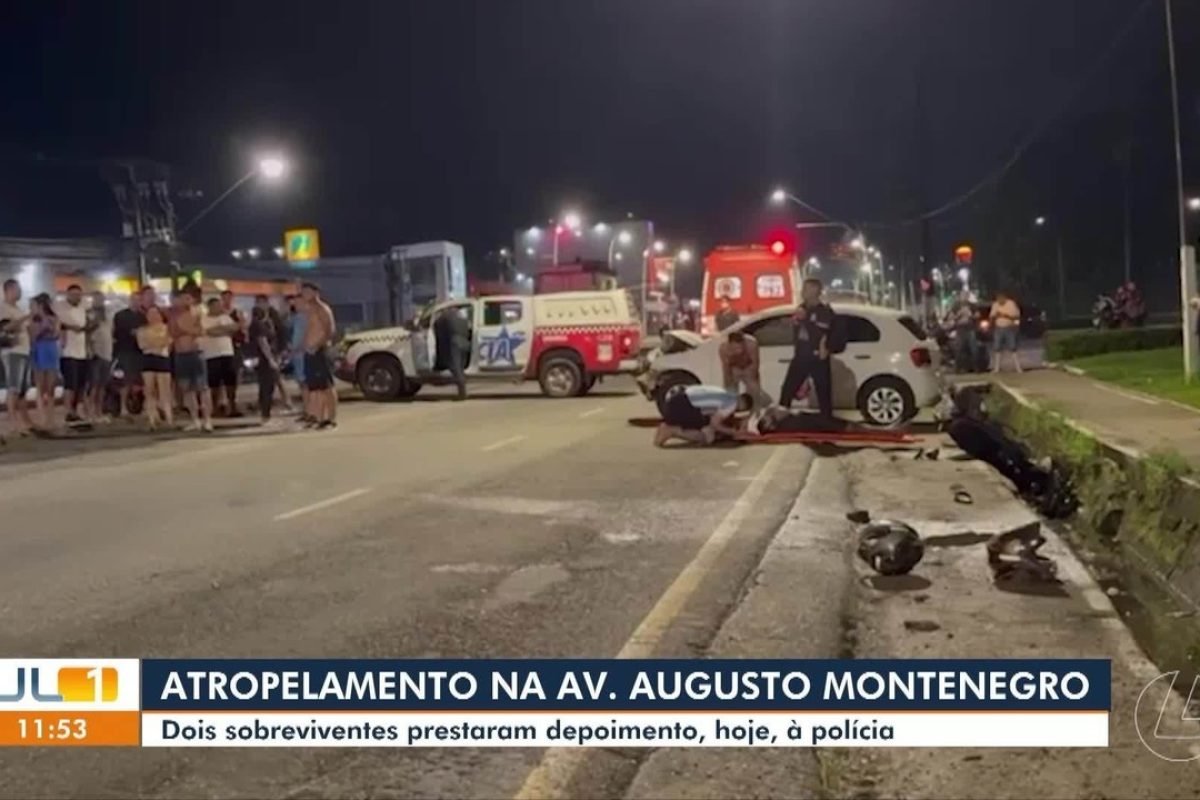 Sobreviventes de atropelamento na av. Augusto Montenegro, em Belém, prestam depoimentos