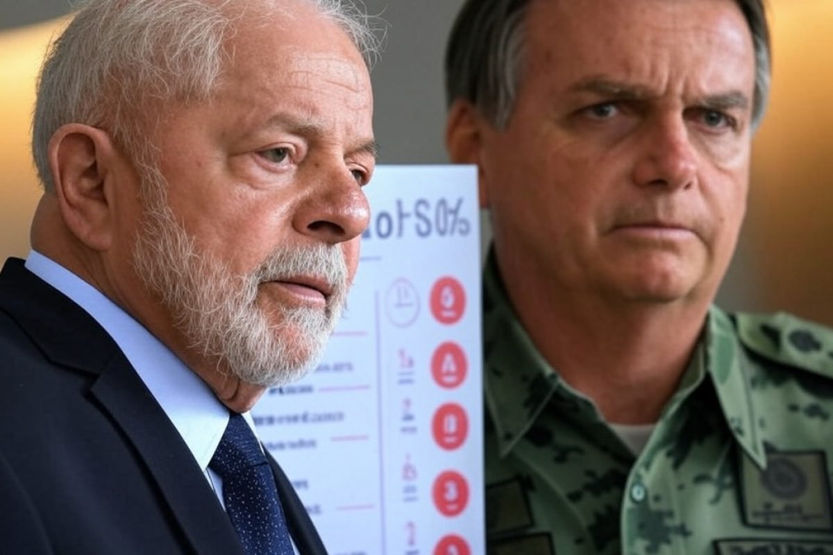 Lula e Bolsonaro / Foto Gerada com IA