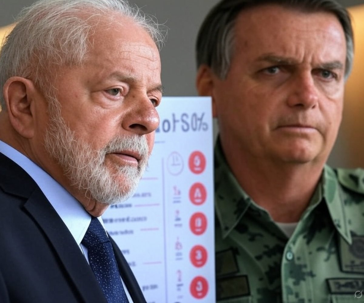 Lula e Bolsonaro / Foto Gerada com IA