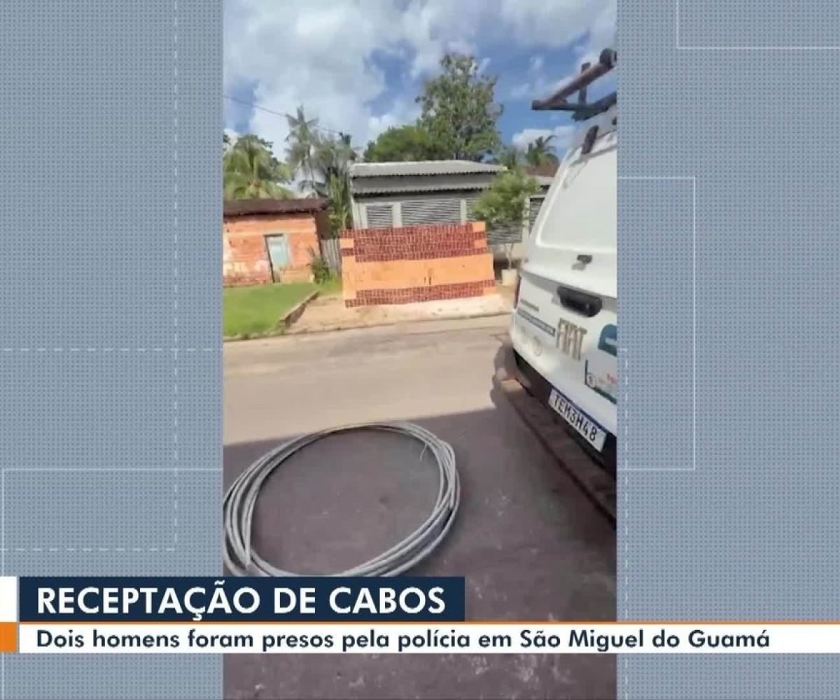 Dupla é presa por receptação de cabos no Pará