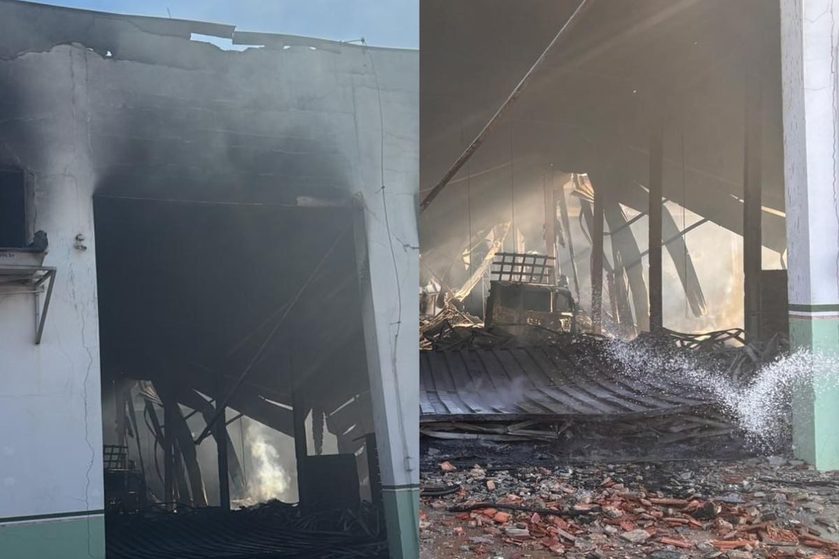 Incêndio em depósito da educação de Várzea Grande não deixa feridos e mantém aulas normais