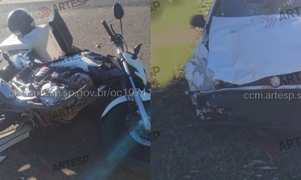 Colisão entre moto e carro resulta em morte na rodovia Sp-294 em Tupã