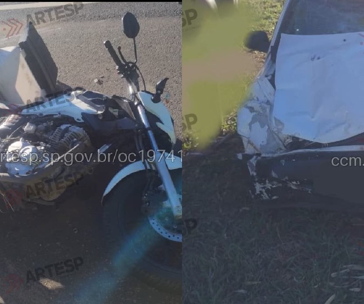 Colisão entre moto e carro resulta em morte na rodovia Sp-294 em Tupã