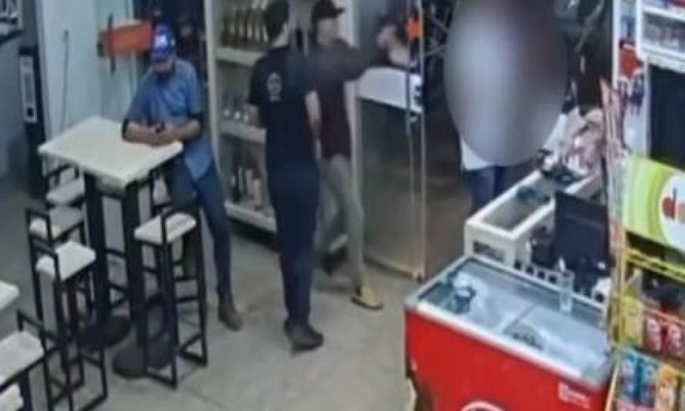 Imagens de segurança registram morte de empresário a tiros em conveniência de Tucumã