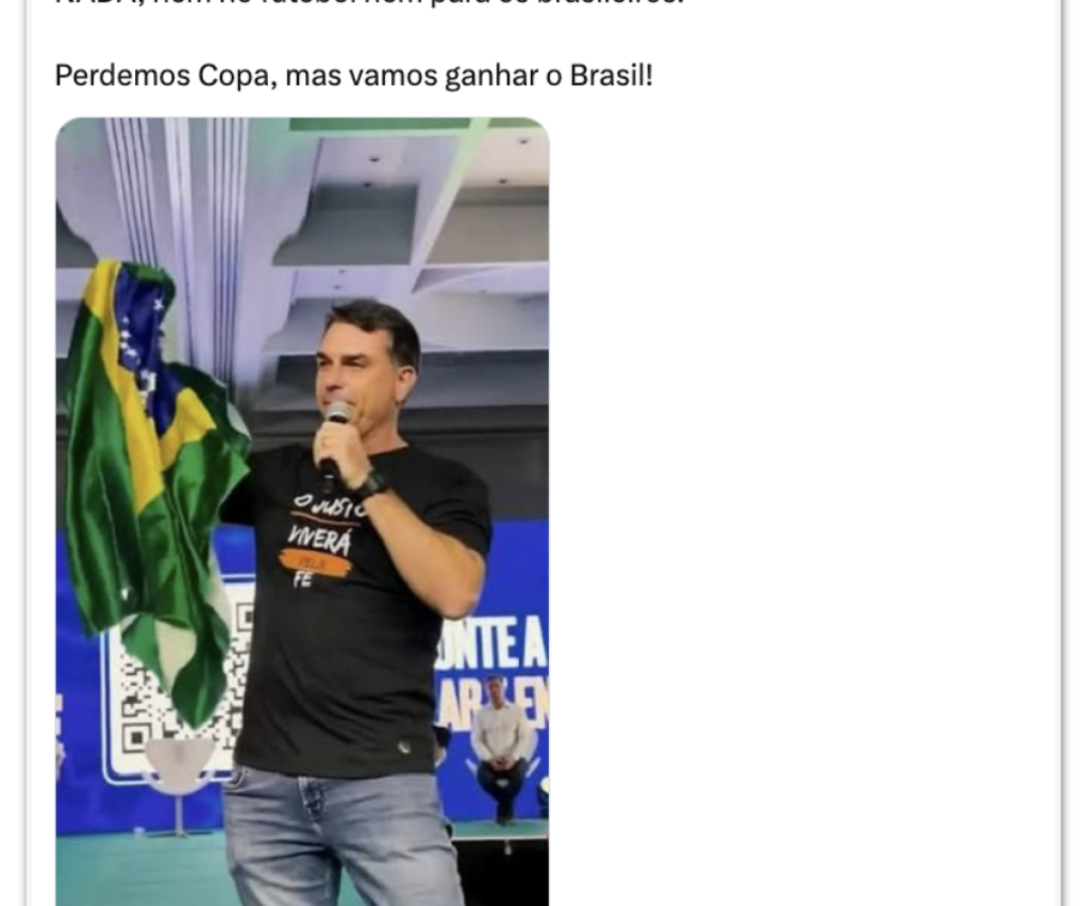 Bolsonaros culpam PT por eliminação do Brasil na Copa e acendem debate político