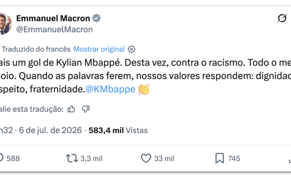 Celeste depois da vitória da seleção francesa contra a do Paraguai na Copa do Mu