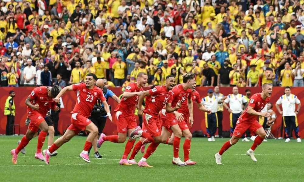 Suíça faz história na Copa do Mundo e avança às quartas após 72 anos em drama nos pênaltis
