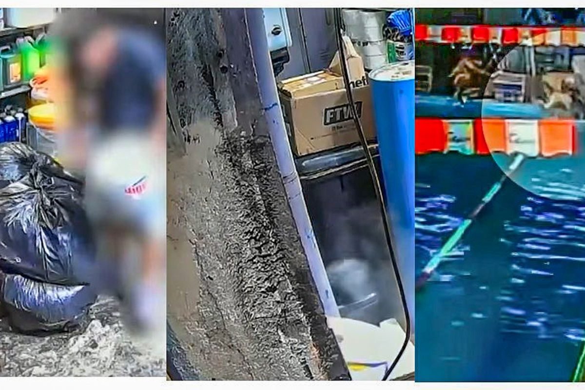 © Câmera de segurança da academia C4Gym