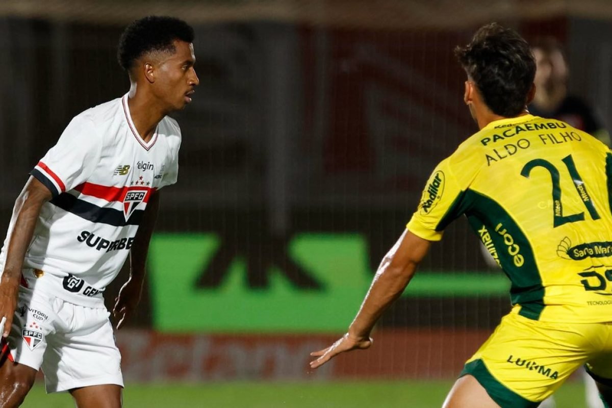 Jogadores em aÃ§Ã£o durante Mirassol x SÃ£o Paulo (foto: Rubens Chiri / SÃ£o Paulo FC - 1...