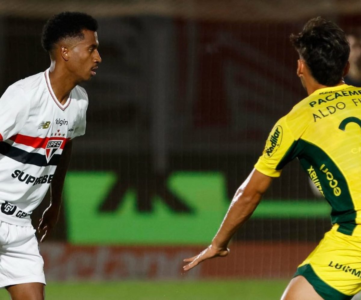 Jogadores em aÃ§Ã£o durante Mirassol x SÃ£o Paulo (foto: Rubens Chiri / SÃ£o Paulo FC - 1...