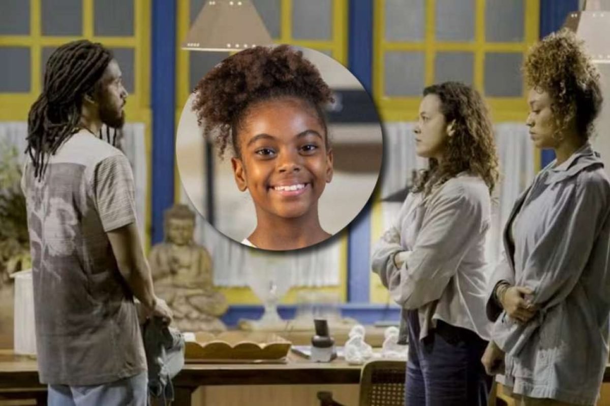 Luís (Guto Galvão), pai biológico de Sarita (Luara Telles), traz insegurança para Cecília (M...